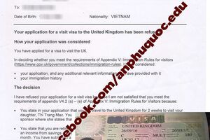 BỊ TỪ CHỐI VISA UK - KHÓ KHĂN ĐẾN ĐÂU CŨNG ĐÃ CÓ AN PHÚ QUỐC GIÚP ĐỠ