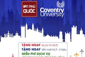 COVENTRY UNIVERSITY - CƠ HỘI NHẬN HỌC BỔNG LÊN TỚI 10,000 GBP