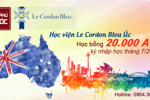 HỌC BỔNG 20.000 AUD TỪ HỌC VIỆN LE CORDON BLEU ÚC KỲ NHẬP HỌC THÁNG 7/2017