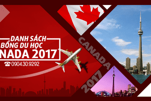 DANH SÁCH HỌC BỔNG DU HỌC CANADA 2017