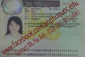 An Phú Quốc chúc mừng bạn Thanh Ngân đã nhận visa UK