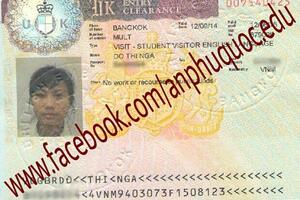 An Phú Quốc chúc mừng bạn Đỗ Thị Nga nhận được visa du học tại Anh Quốc