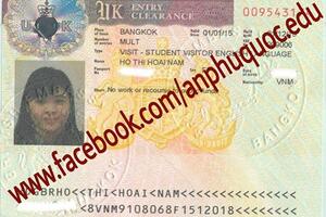 Tấm visa Extended Student Visitor - Món quà chào năm mới dành cho sinh viên Hồ Thị Hoài Nam